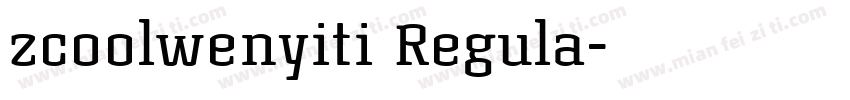 zcoolwenyiti Regula字体转换